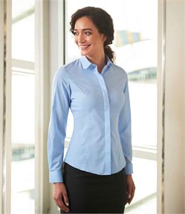 Brook Taverner Ladies Trevi Long Sleeve Poplin Shirt